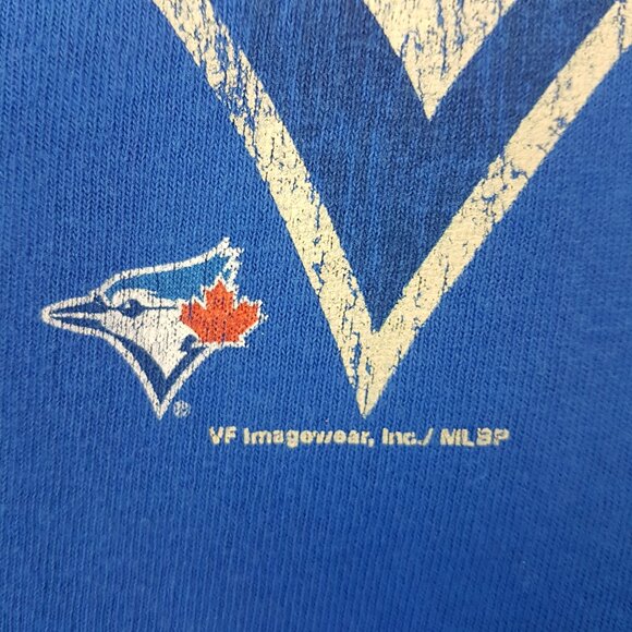 Vintage MLB Toronto Blue Jays Baseball Tee Shirt Large US L MLB Genuine Licensed - Picture 7 of 10
